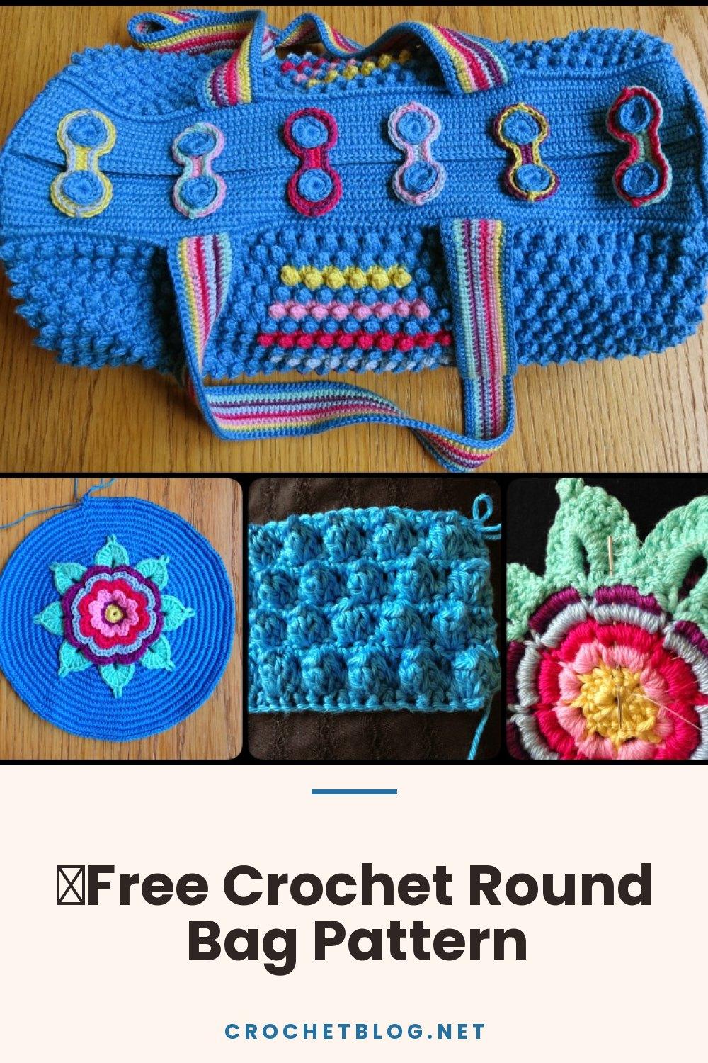 Free Crochet Round Bag Pattern