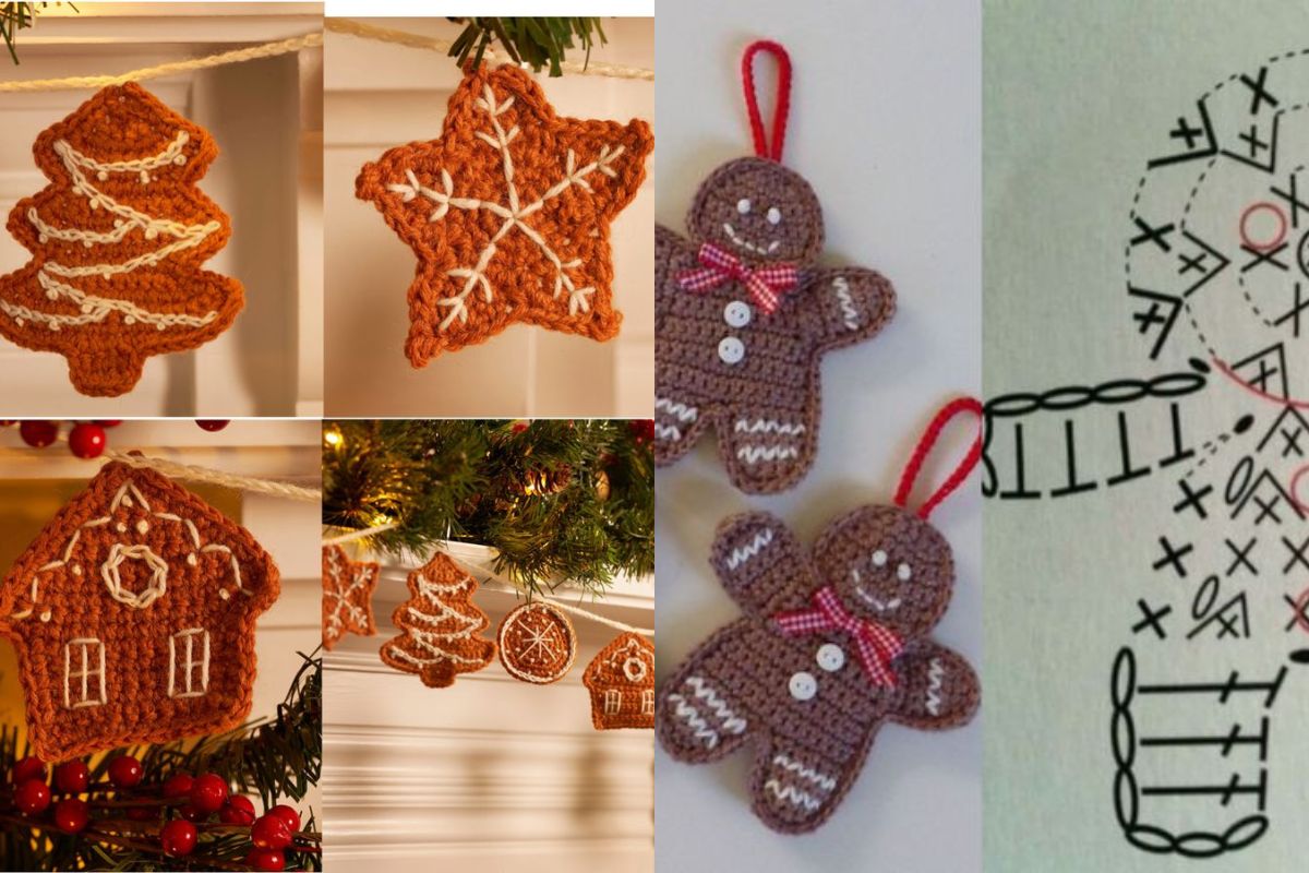 gingerbread crochet christmas ideas 11