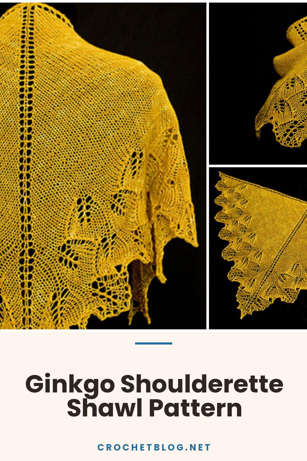 Ginkgo Shoulderette Shawl Pattern