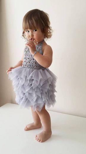 girl dress with crochet top and tulle skirt ideas 7