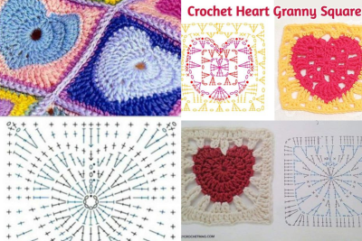 Crochet Heart Granny Square: Pattern And Ideas