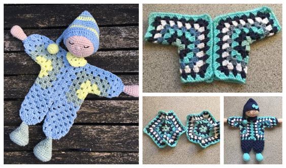 granny hexagon doll crochet patterns 1