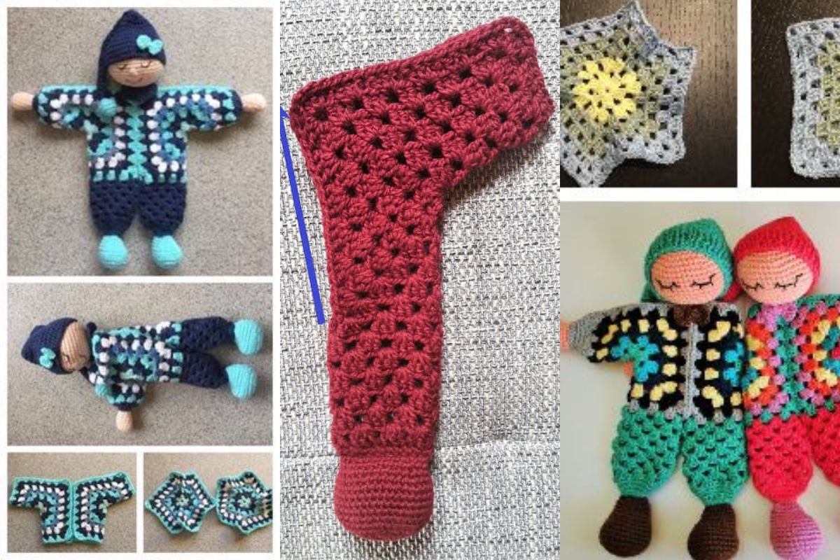 granny hexagon doll crochet patterns 2 1