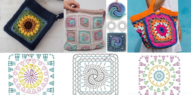 granny square bag crochet tutorial