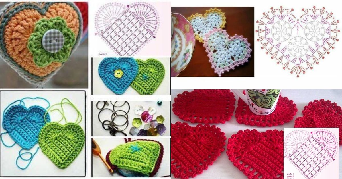 graphics of crochet hearts 11