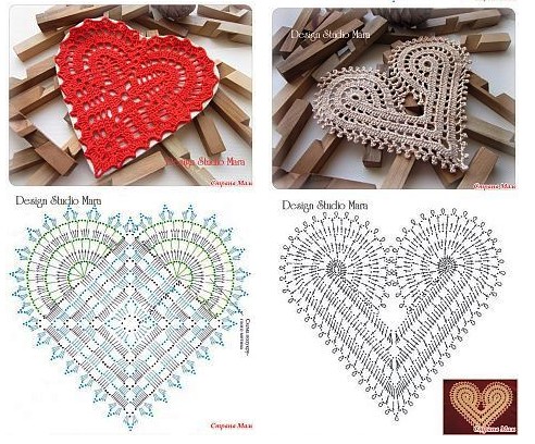graphics of crochet hearts 12
