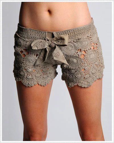 graphics of crochet shorts for the beach 7