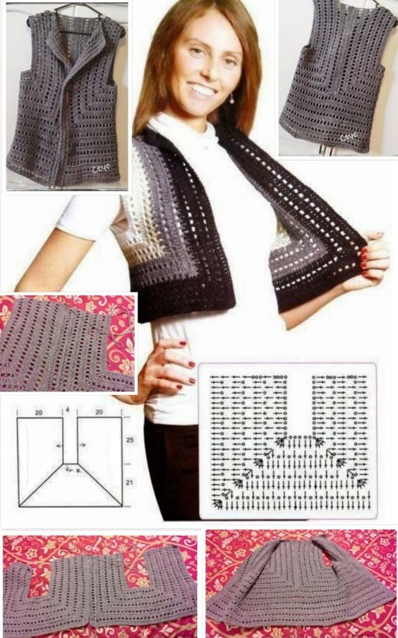 graphics women crochet vests 1