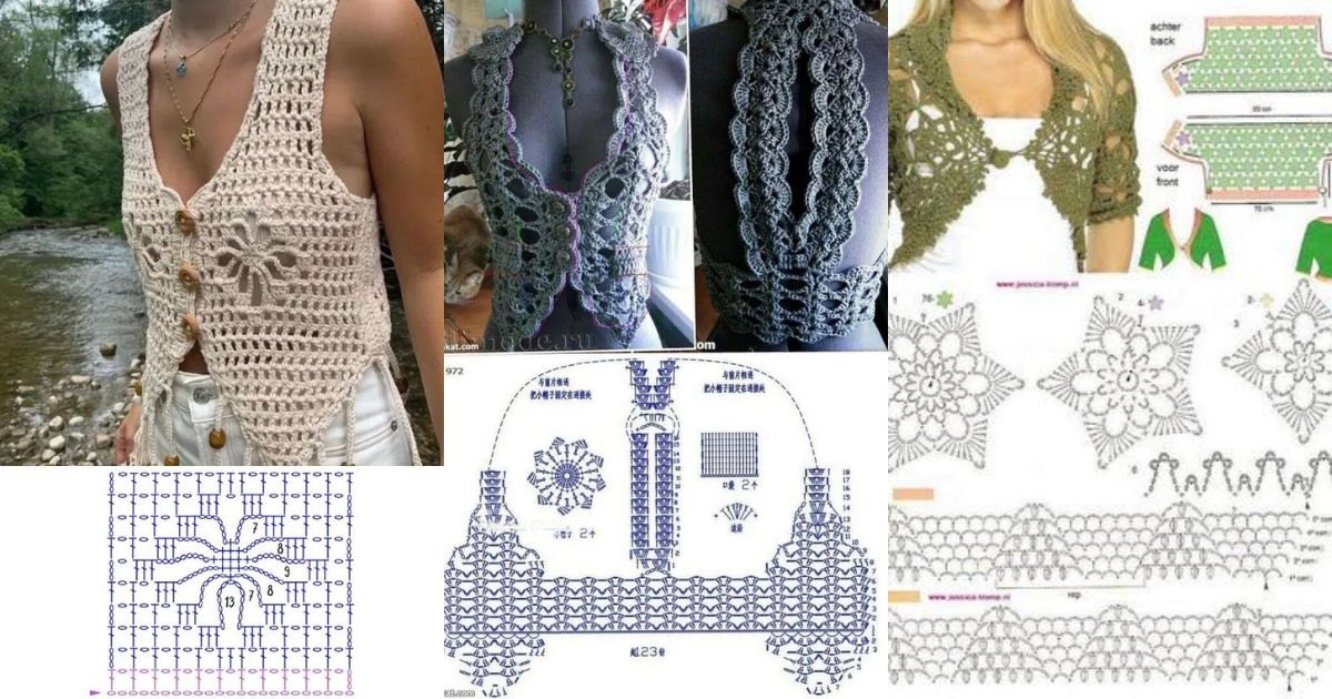 graphics women crochet vests 13