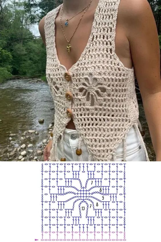 graphics women crochet vests 5