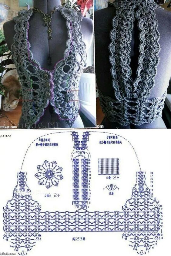 graphics women crochet vests 9
