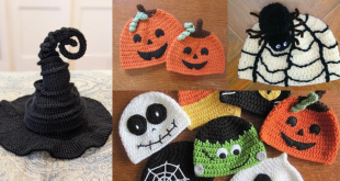 halloween crochet hat