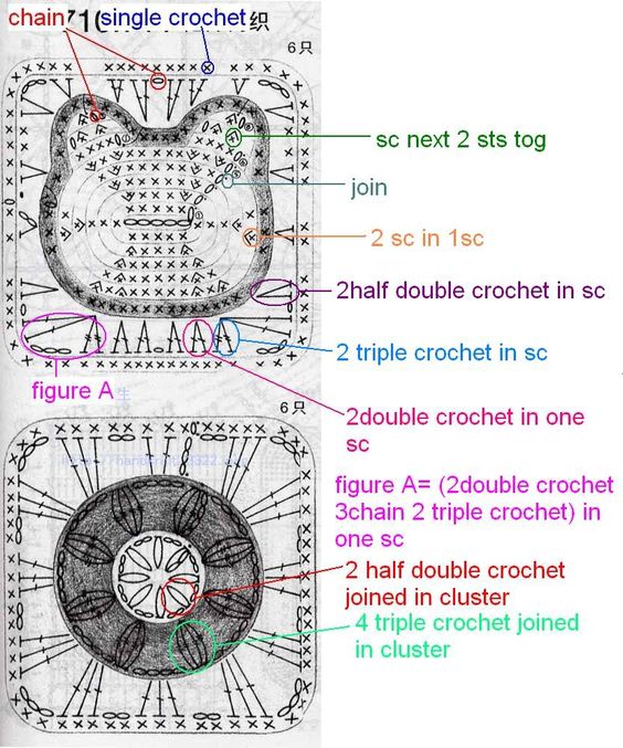 halloween granny squares crochet 5