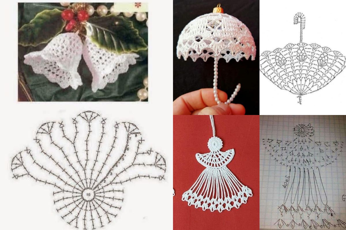 handmade christmas decorations in crochet 2