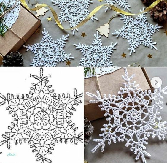 handmade christmas decorations in crochet 7