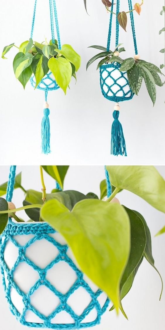 hanging pot holder free crochet 4