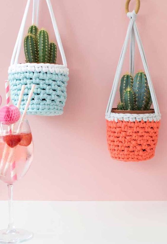 hanging pot holder free crochet 5
