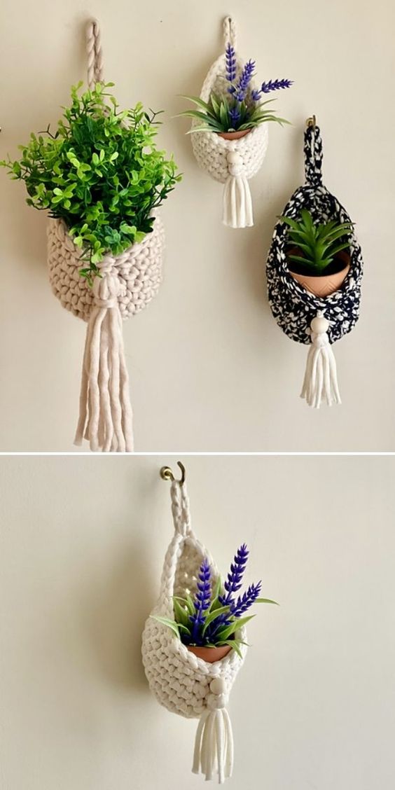 hanging pot holder free crochet 6