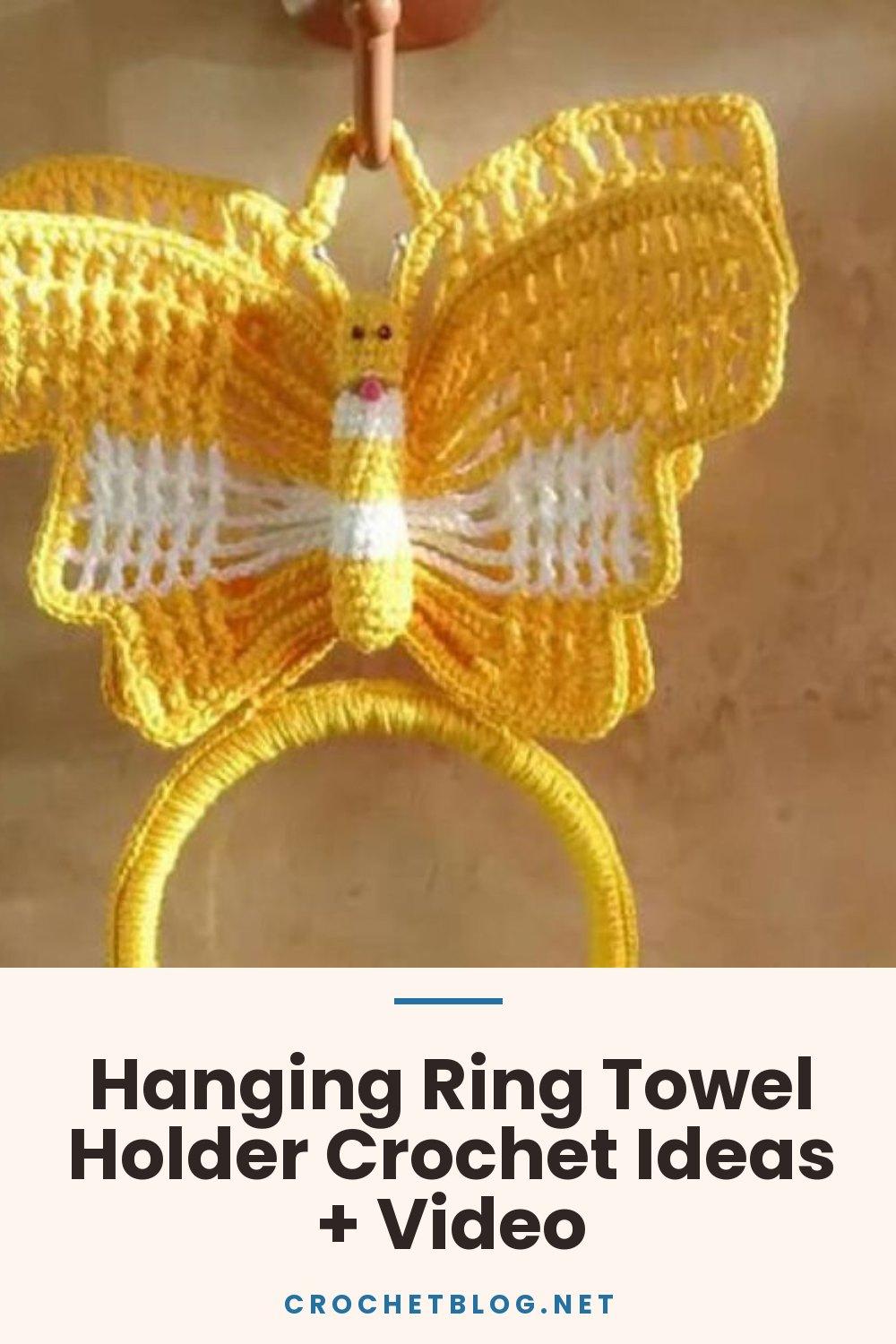 Hanging Ring Towel Holder Crochet Ideas + Video