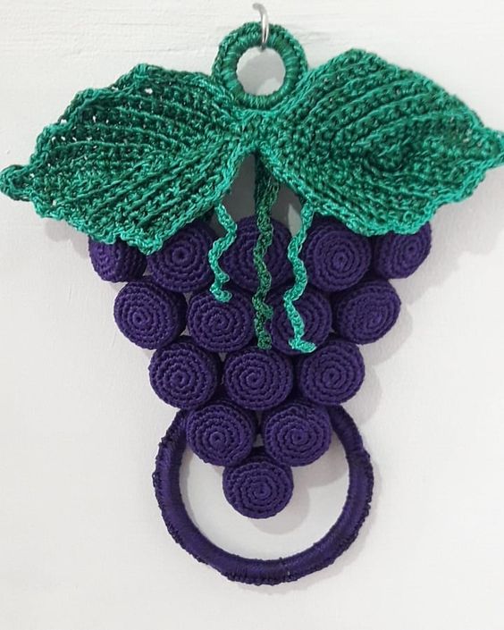 hanging ring towel holder crochet 2