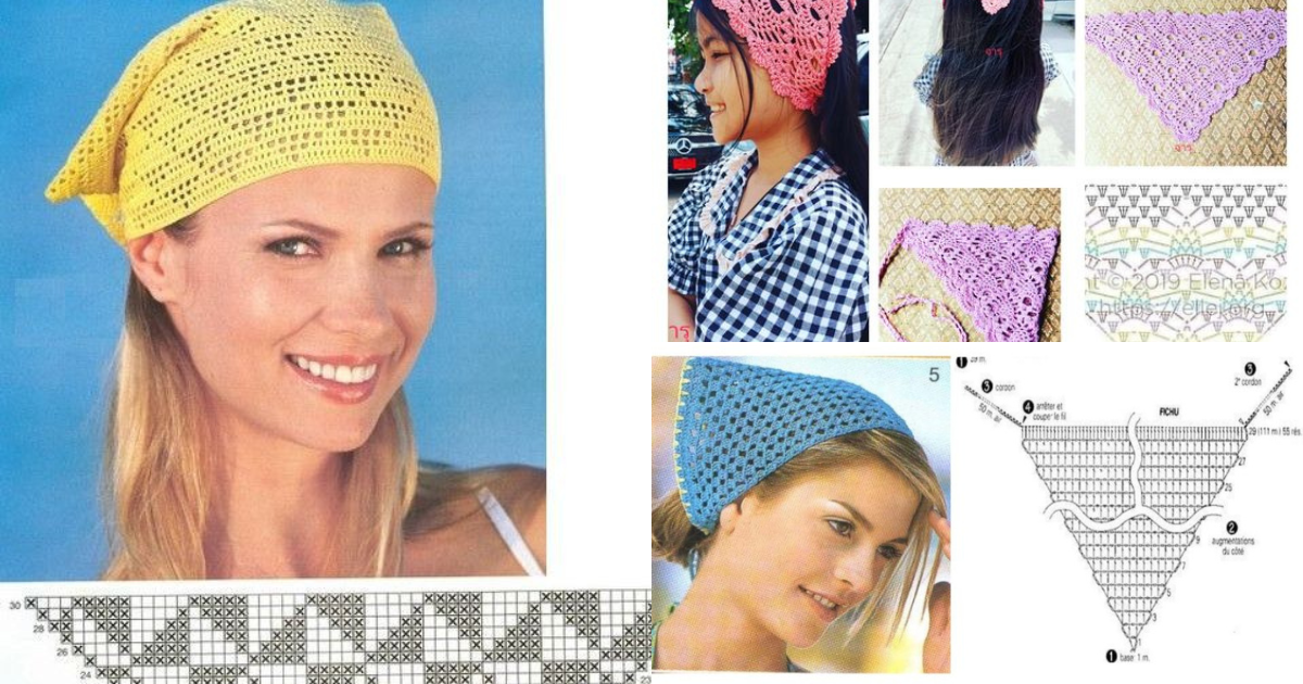 headscarves for summer with graphics