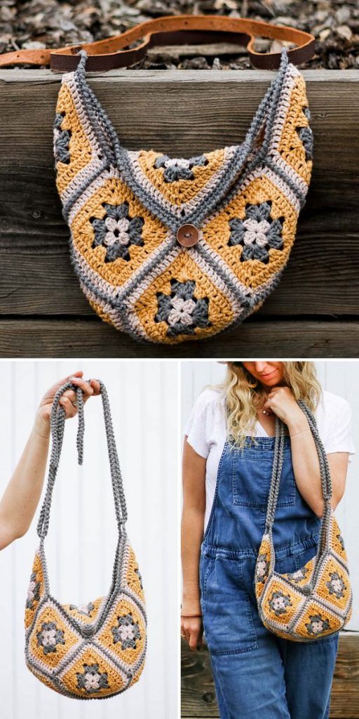 hexagon bag free crochet pattern 1