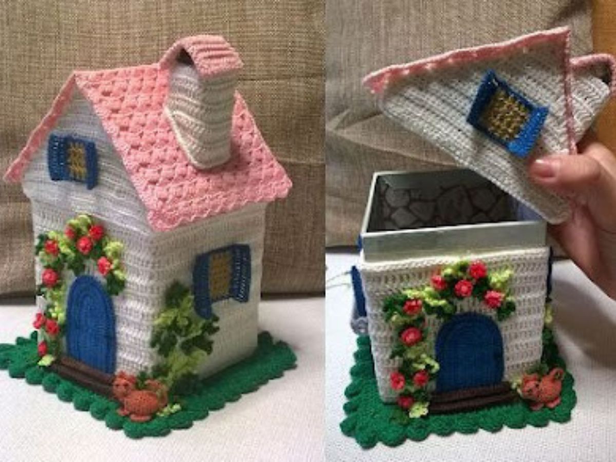 houses made in crochet ideas and video 11