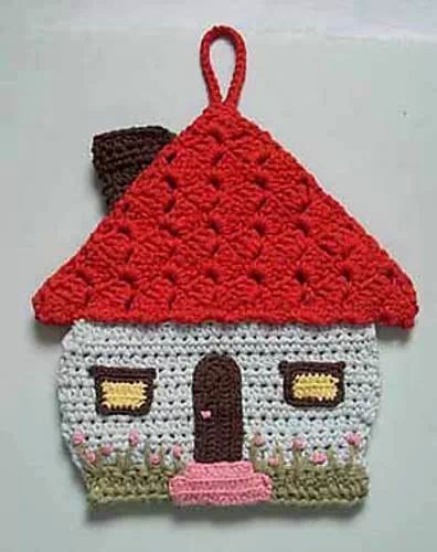 houses made in crochet ideas and video 7