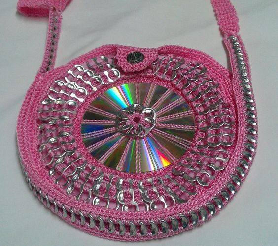 how to crochet a bag using a cd 3