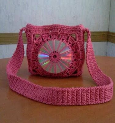 how to crochet a bag using a cd 4