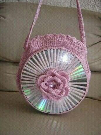 how to crochet a bag using a cd 5