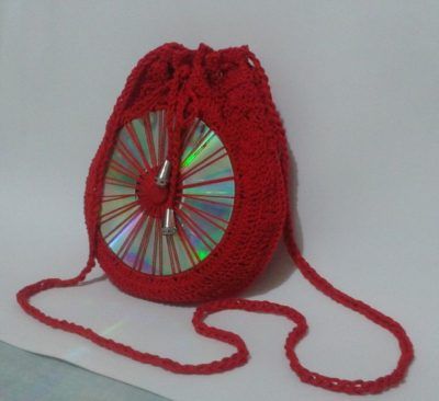 how to crochet a bag using a cd 8