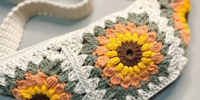 how to crochet a bum bag crochet granny squares 8