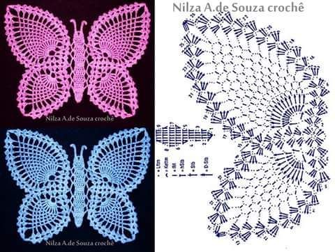 how to crochet a butterfly step by step 2