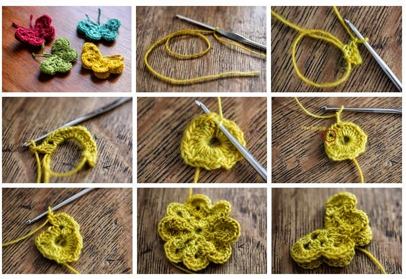 how to crochet a butterfly step by step 3