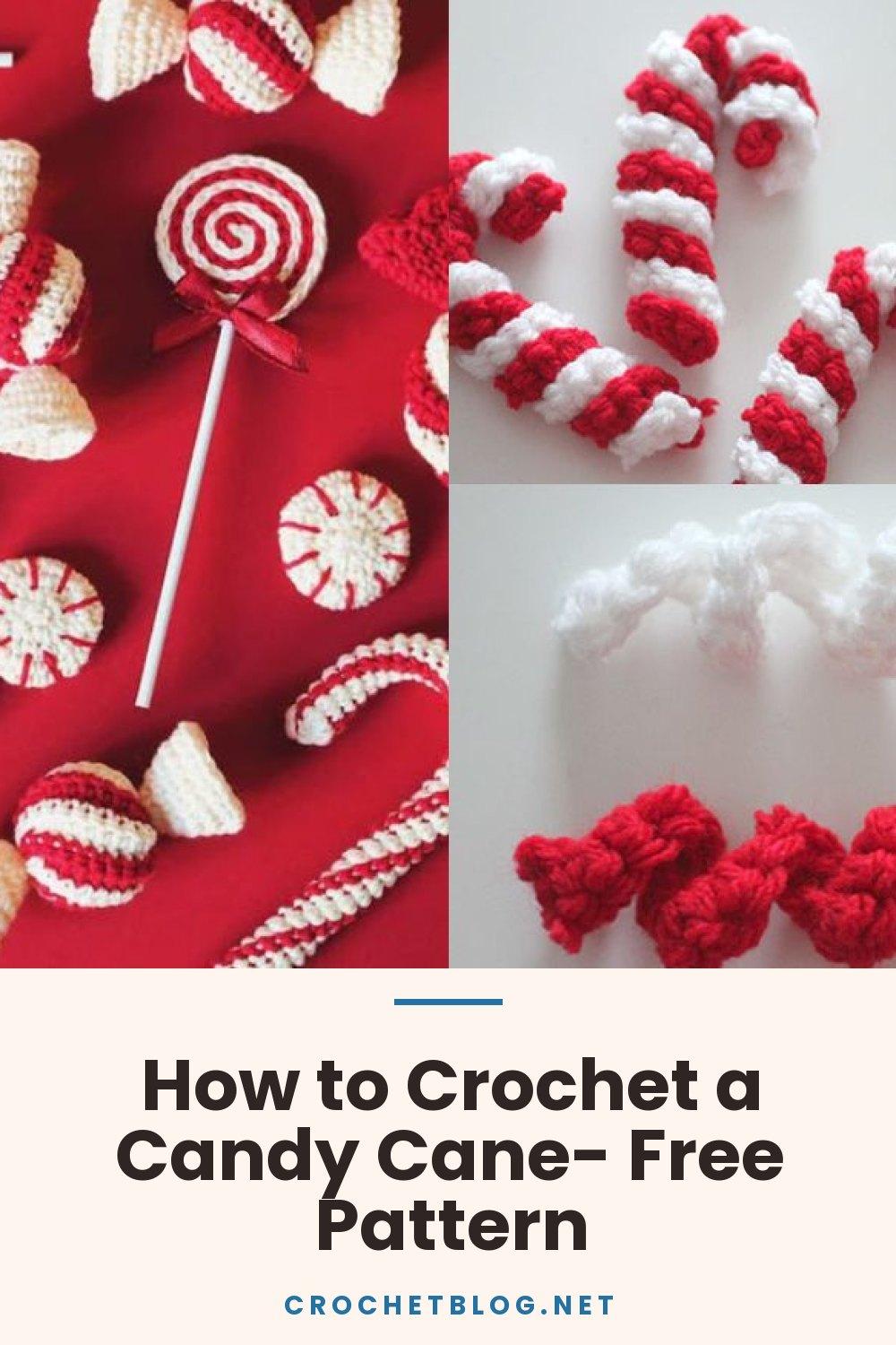 How to Crochet a Candy Cane- Free Pattern