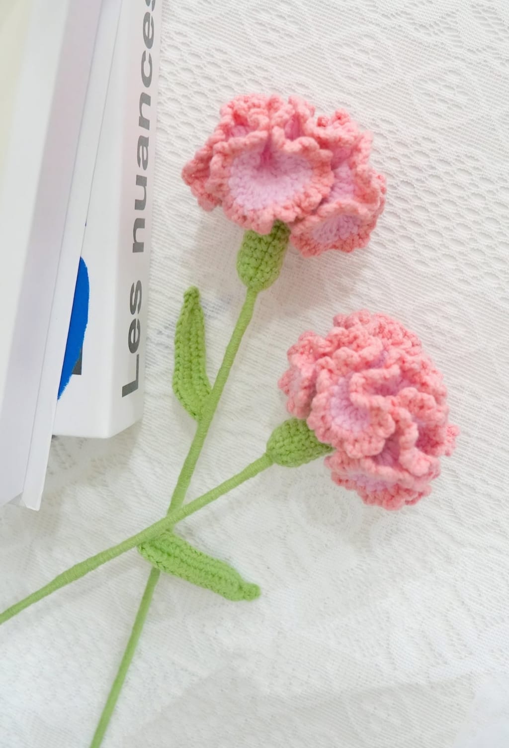 how to crochet a carnation flower 5