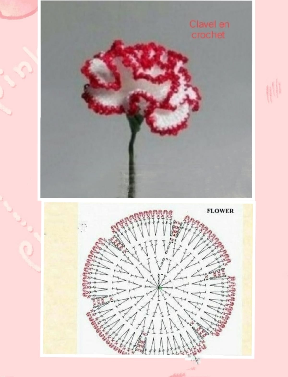 how to crochet a carnation flower