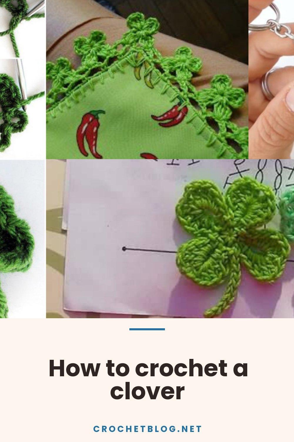 How to crochet a clover