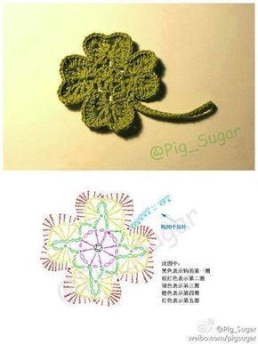 how to crochet a clover 9