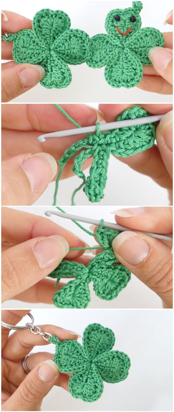 how to crochet a clover