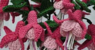 how to crochet a fuchsia flower 5
