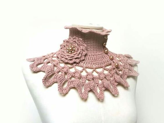 how to crochet a neck warme simple 4