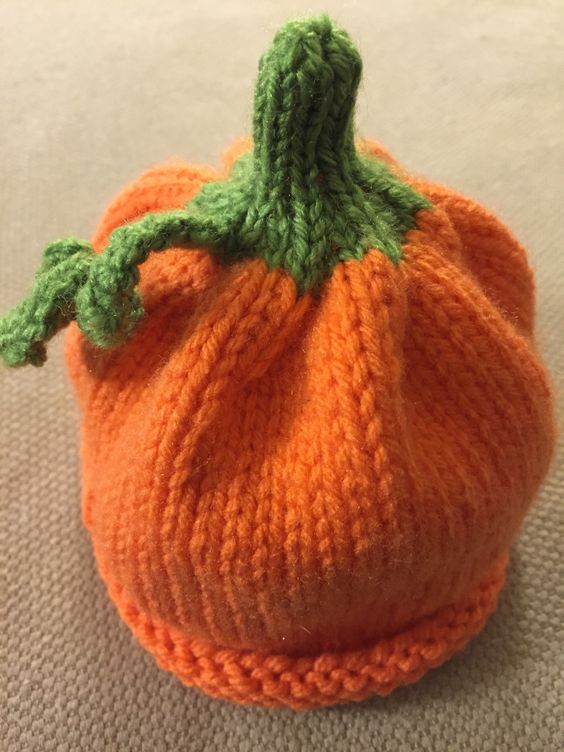 how to crochet a pumpkin beanie hat