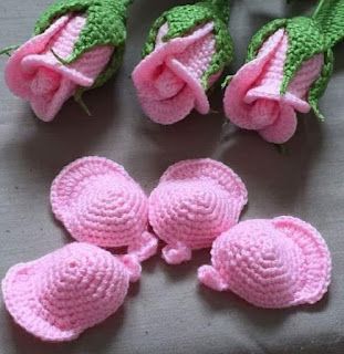 how to crochet a rose 2