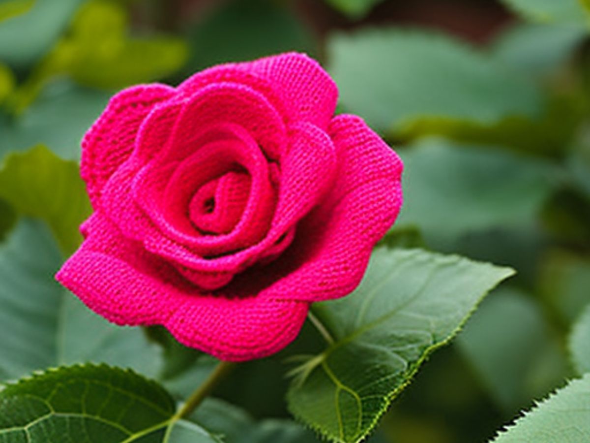 how to crochet a rose 9