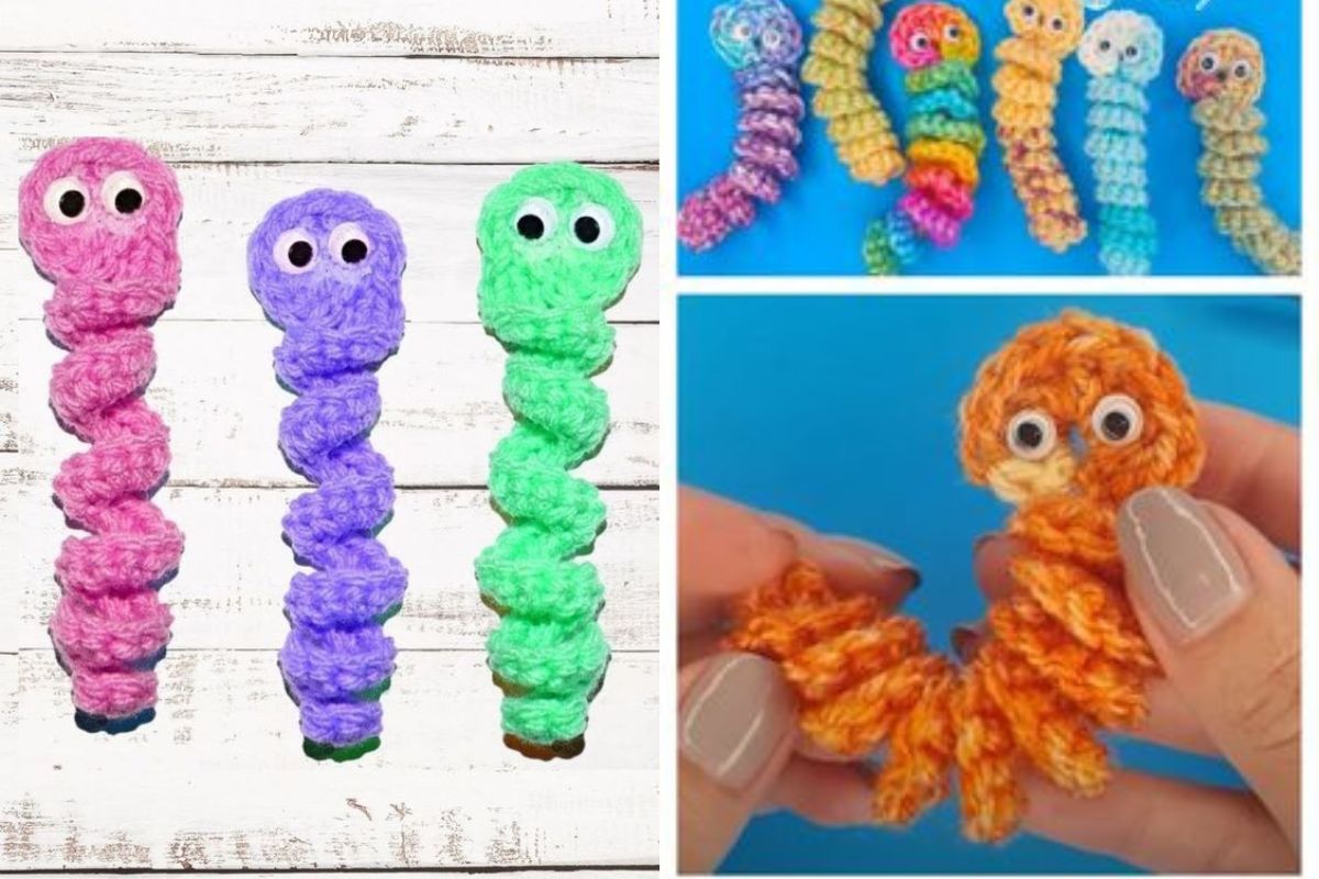how to crochet a worry worm 2