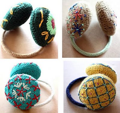 how to crochet cute earmuffs 1