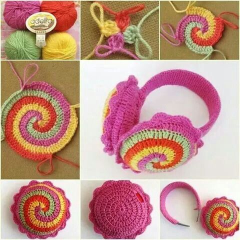 how to crochet cute earmuffs 2