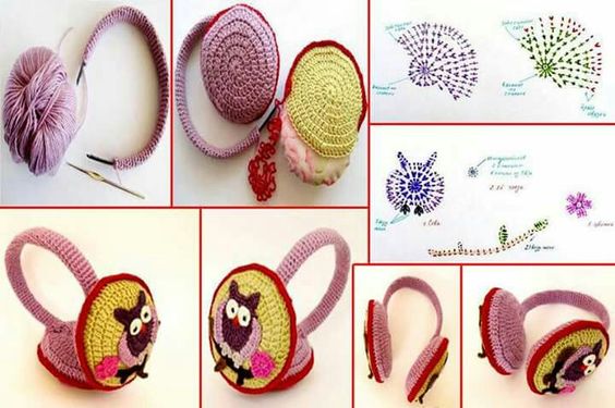 how to crochet cute earmuffs